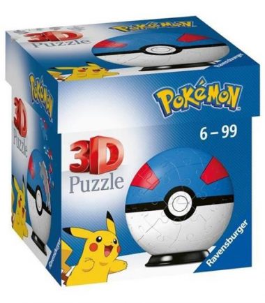 RAVENSBURGER- Pokeballs Puzzle 3D Megaball