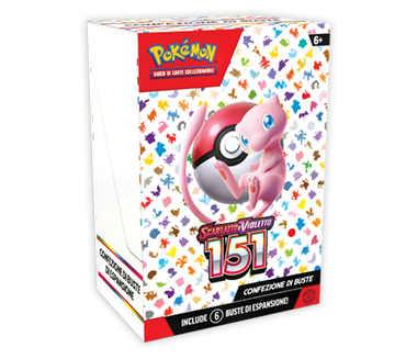 Confezione di buste dell’espansione Scarlatto e Violetto - 151 del GCC Pokémon