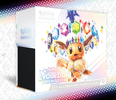 Set Allenatore Fuoriclasse dell’espansione Scarlatto e Violetto - Evoluzioni Prismatiche del GCC Pokémon
