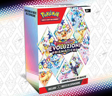 Confezione di buste dell’espansione Scarlatto e Violetto - Evoluzioni Prismatiche del GCC Pokémon
