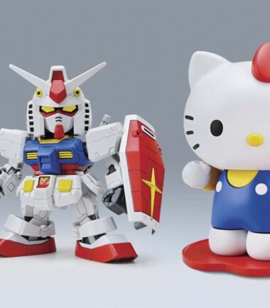 Sd hello kitty/gundam rx-78-2 ex stand
