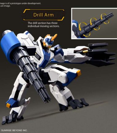 Hg mailes byakuchi drill & claw arm 1/72