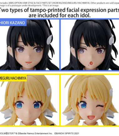 30ms op hair style & face parts set hiori kazano/meguru hachimiya