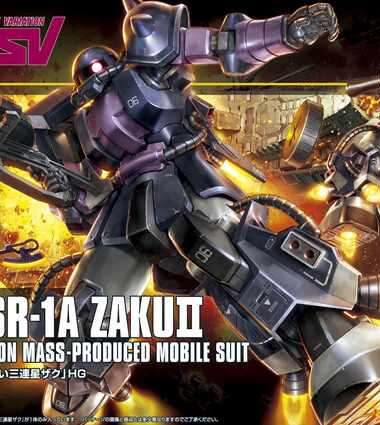 Hguc zaku ii black tristars ms-06r 1/144