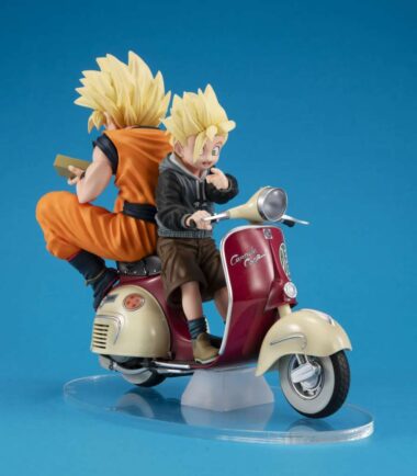 Desktop real mccoy ex dragon ball z ss son goku & ss son gohan & motorbike