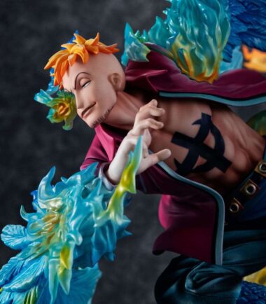 One piece pop mas-maximum marco pheonix leadr withebeard pirates pvc statue
