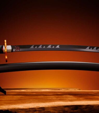 Demon slayer nichirin sword tanjiro kamado kyojuro rengoku sword guard proplica