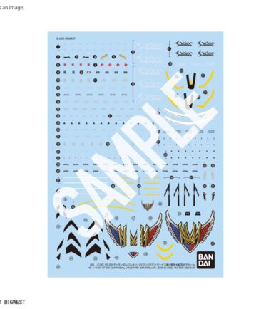 Hg yf-29 durandal valkyrie maximilian full set pack water decals 1/100