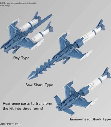 30mm ex arm veh attack sub blue/gr 1/44