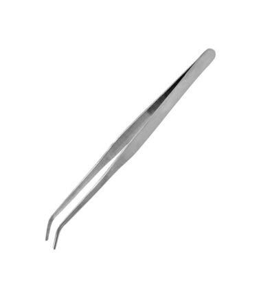 Strong curved stain steel tweezers 175mm