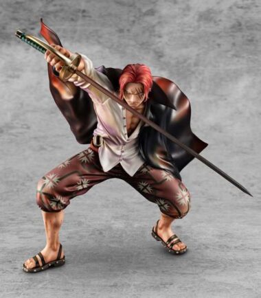 One piece pop red haired shanks statue