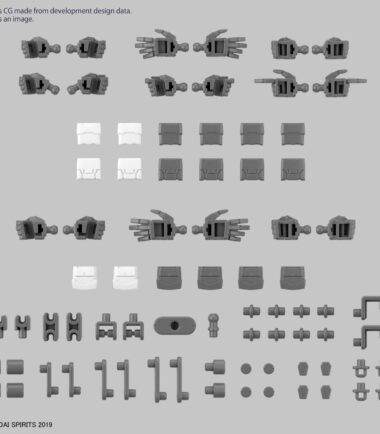 30mm op parts set 12 hand parts 1/144