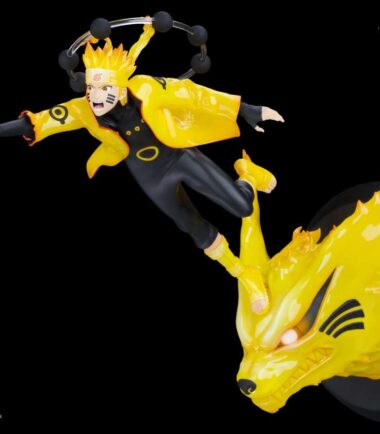 Naruto shippuden naruto & kurama wall statue