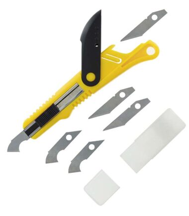 Plastic cutter scriber tool & 5 blades